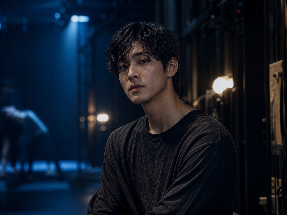 Fictional stage artist Haneul Park backstage